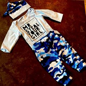 Mr Steal Your Girl- 3-6 months outfit